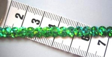Paillettenband Holo grün einreihig 1